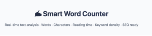 Smart Word Counter